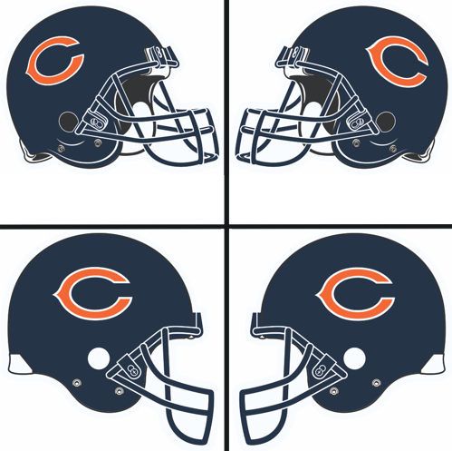 Chicago Bears Helmet Logo iron on paper